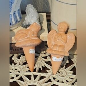 1999 Vintage Terra Cotta Self Watering Plant Stakes